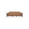 Homeroots 103" Chestnut Top Grain Leather Reclining Metal USB Sofa 720337 - alternate 8