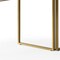 Homeroots 71" White and Gold Wood and Metal L Shape Writing Desk 543804 - alternate 6