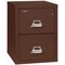 Fireking 2 Drawer, 1 Hr Fire & impact rated, 25" depth Letter Brown 2-1825-CBR - alternate 1