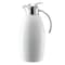 Service Ideas Nicollet Series 1.5-Liter Stainless Vacuum Insulated Carafe with Push Button Lid in Radiant White NIC15BSPBWH - alternate 3
