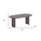 Homeroots 66" Brown Solid Wood Double Pedestal Base Oval Dining Table 712863 - alternate 4