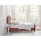 Homeroots Blush Solid Wood Twin Tufted Upholstered Velvet Bed 544890 - alternate 5