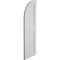 Ekena Millwork Smooth 2 Equal Flat Panel w/Quarter Round Arch Top Faux Wood Shutters, 15W x 52H 37 Low Side, PR SHUFPQ15X52SMPR - alternate 9