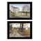 Homeroots Set Of Two The Road Home 2 Black Framed Print Wall Art, 2PK 406173 - alternate 1