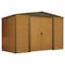 Arrow Woodridge 10 x 6 x 7 ft Woodgrain Steel Storage Shed WR106 - alternate 1