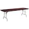 Flash Furniture Rectangle Folding Table, Laminate Top, Wood Grain YT-3096-MEL-WAL-GG - alternate 1