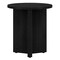 Homeroots 22" Black Wood Round End Table 544243 - alternate 9