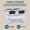Lifemaster Stackable Storage Box Set, 19 Qt, Nestable, Wheels, Pull-Out Base, Clear, 6PK LIFCTN32 - alternate 8