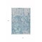 Homeroots 5' X 8' Teal Blue And Ivory Abstract Washable Indoor Outdoor Area Rug 612768 - alternate 7