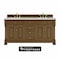 James Martin Vanities Brookfield 72 in. Double Vanity, Honey Oak w/ 3 CM Eternal Jasmine Pearl Silestone Top 547-V72-HNO-FEJP - alternate 1