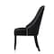 Homeroots Set of Two Tufted Black and Espresso Upholstered Velvet Dining Side Chairs 543537 - alternate 9