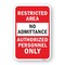 Signmission Restricted Area Authorized Personnel Only, Heavy-Gauge Aluminum, 18" H, A-1824-24764 A-1824-24764 - alternate 1