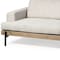 Homeroots 95" Beige Fabric Sofa With Black Legs 606784 - alternate 5