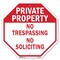 Signmission Private Property No Trespassing No, 6 Inch X 6 Inch, Plastic Sign OC-P-6-140 - alternate 1