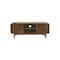 Homeroots 50in Brown Solid Wood Enclosed and Open Storage TV Stand 389231 - alternate 1