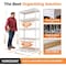 Homedant 5-Tier Boltless Heavy Duty Metal Shelving Unit, 35.9"W x 16.2"D x 71.3"H, White 805901 - alternate 8