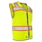 Dome75 Safety Vest, Polyester, Reinforced Front Zipper Closure Closure, HiVis Yellow/HiVis Orange Contrast OV6123 - alternate 6