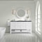James Martin Vanities Breckenridge 60 in. Single Vanity, Bright White, w/ 3 CM Charcoal Soapstone Quartz Top 330-V60S-BW-3CSP - alternate 5