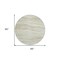 Homeroots 8' Beige Round Striped Washable Indoor Outdoor Area Rug 608102 - alternate 7