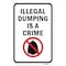 Signmission Illegal Dumping Is A Crime, Heavy-Gauge Aluminum, 18" x 24", A-1824-25131 A-1824-25131 - alternate 3