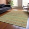 Homeroots 9' X 12' Green Copper And Teal Blue Striped Washable Indoor Outdoor Area Rug 637336 - alternate 7