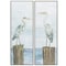 Homeroots 13" X 36" Woodtoned Frame Ocean Sky Panel, Set Of 2, 2PK 365529 - alternate 1