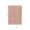 Homeroots 10' X 14' Salmon And Ivory Geometric Washable Indoor Outdoor Area Rug 613806 - alternate 6