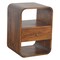 Homeroots 22" Brown Solid Wood One Drawer Nightstand 651484 - alternate 16
