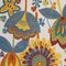 Homeroots 4' X 6' Ivory Blue Orange Red And Yellow Floral Indoor Outdoor Area Rug 546847 - alternate 7