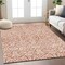 Homeroots 8' X 10' Coral And Ivory Damask Washable Indoor Outdoor Area Rug 595130 - alternate 7