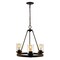 Jonathan Y Coronet 20" 3-Light Iron/Seeded Glass Rustic Farmhouse LED Chandelier, Oil Rubbed Bronze JYL7511A - alternate 12