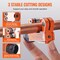 Vevor Mini Tubing Cutter Copper Pipe Cutter 1/8 in-1-1/8 inO.D. for Aluminum Plastic CT-174 - alternate 7
