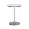 Flash Furniture 24" Round Outdoor Tabletop, White Faux Marble, Seamless Surface Technology, 18" Round Silver Base ST-RD24-WHMAR-TR18S-GG - alternate 9