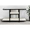 Homeroots 58" White and Black Genuine Marble Floor Shelf Console Table Two Shelves 488804 - alternate 8