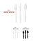 Smarty Had A Party White Disposable Plastic Cutlery Set - Spoons, Forks and Knives (1000 Guests), 3000PK 420S-WHCS-CASE - alternate 8