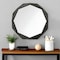 Homeroots 41" Octagon Black Wood Frame Wall Mirror 376443 - alternate 9