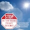 Signmission Stop No Turn Around Private Drivewa, 10 inch X 10 inch, Aluminum Metal Signs, 2PK OC-A-2PACK-10-226 - alternate 5
