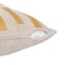 Homeroots 20" Yellow and Ivory Geometric Cotton Blend Throw Pillow With Embroidery 549412 - alternate 7