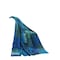 Homeroots 70" X 50" Blue Kantha Silk Patchwork Throw Blanket with Embroidery 516587 - alternate 6