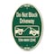 Signmission Do Not Block Driveway Tow Away Zone Green & Tan, 12 Inch X 18 Inch Designer, Heavy Gauge Aluminum A-OV-G-1218-9854 - alternate 1