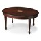 Homeroots 38" Brown and Dark Brown Wood Oval Coffee Table 389916 - alternate 7