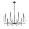 Z-Lite Gaultier Matte Black+Modern Gold 10 Light Chandelier 6100-10MB - alternate 7