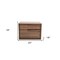 Homeroots 18" Wood Two Drawer Nightstand 473040 - alternate 4