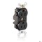 Leviton Straight Blade Receptacle, 5-15R, 15 A, 125V AC, Isolated Ground MT820-IGE - alternate 1
