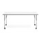 Flash Furniture Commercial Adjustable Height Rectangular Activity Table - Locking Casters-White XU-A3072-REC-WHT-T-A-CAS-GG - alternate 9