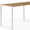 Homeroots 71" Natural and White Wood and Metal L Shape Writing Desk 543805 - alternate 8