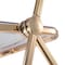 Leisuremod Lawrence Acrylic Folding Chair with Gold Metal Frame, Clear, 4PK LFG19CL4 - alternate 9