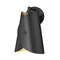 Z-Lite Salone 1 Light Wall Sconce, Matte Black/Matte Black Outer, Gold Inner, 7 In W 1951-1S-MB - alternate 1