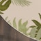 Homeroots 8' Ivory And Green Round Palm Leaf Indoor Outdoor Area Rug 548068 - alternate 8