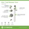 Symmons Elm Two Handle Wall Mounted Tub and Shower Trim Kit with Hand Shower (Valves Not Included) 5596STN15TRM - alternate 2